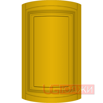 Фасад Эмаль Матовая 19мм Престиж Классика 66 полукруглый R300 высота 357-716мм
