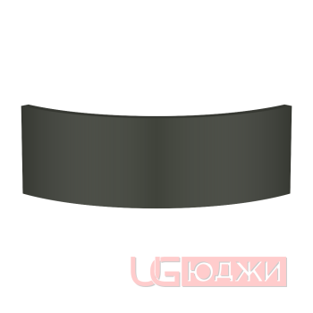Цоколь полукруглый Эмаль Матовая R300х150мм