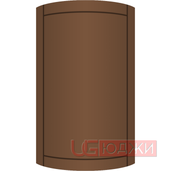 Фасад Эмаль Матовая 19мм Стандарт 6 полукруглый R300 высота 717-916мм