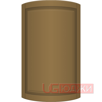 Фасад Эмаль Матовая 19мм Престиж Классика 67 полукруглый R300 высота 717-916мм