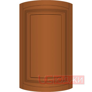 Фасад Эмаль Матовая 19мм Престиж Классика 66 полукруглый R300 высота 717-916мм