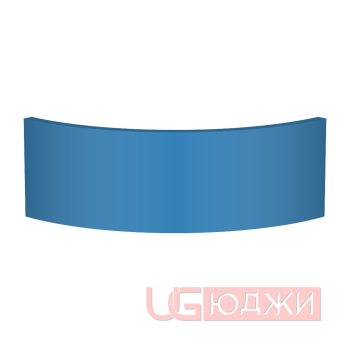 Цоколь полукруглый Эмаль Матовая R300х150мм