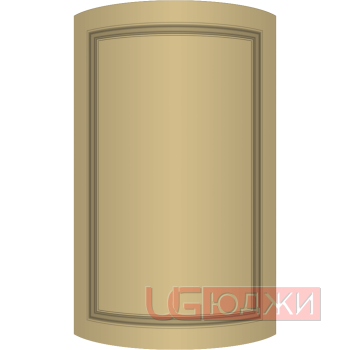 Фасад Эмаль Матовая 19мм Престиж Классика 73 полукруглый R300 высота 717-916мм