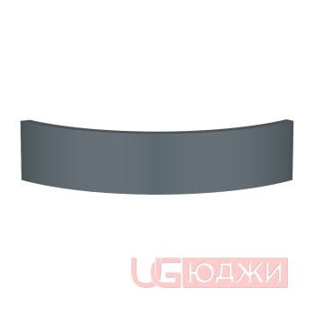 Цоколь полукруглый Эмаль Матовая R300х100мм