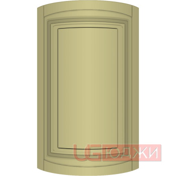 Фасад Эмаль Матовая 19мм Престиж Классика 66 полукруглый R300 высота 357-716мм