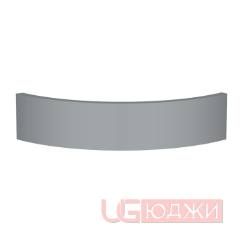 Цоколь полукруглый Эмаль Матовая R300х100мм