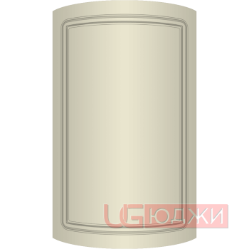 Фасад Эмаль Матовая 19мм Стандарт 1 полукруглый R300 высота 357-716мм