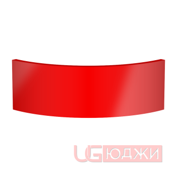 Цоколь полукруглый Эмаль Глянец R300х150мм