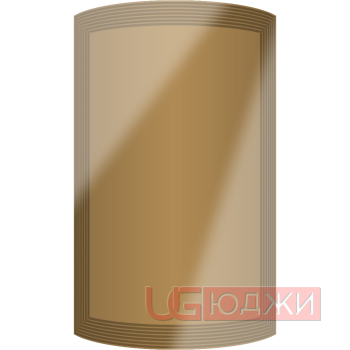 Фасад Эмаль Глянец 19мм Престиж Модерн 77 полукруглый R300 высота 717-916мм