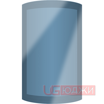 Фасад Эмаль Глянец 19мм Престиж Модерн 77 полукруглый R300 высота 717-916мм