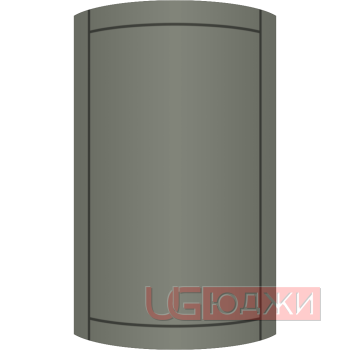 Фасад Эмаль Матовая 19мм Стандарт 6 полукруглый R300 высота 717-916мм