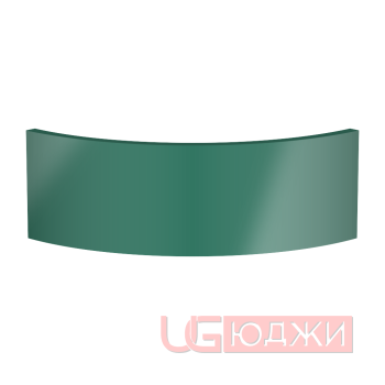 Цоколь полукруглый Эмаль Глянец R300х150мм