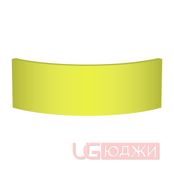 Цоколь полукруглый Эмаль Матовая R300х150мм