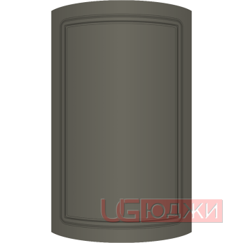 Фасад Эмаль Матовая 19мм Стандарт 1 полукруглый R300 высота 357-716мм