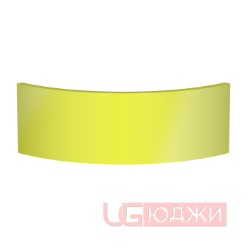 Цоколь полукруглый Эмаль Глянец R300х150мм