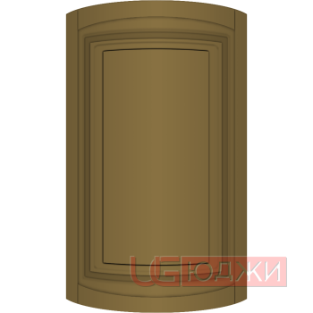Фасад Эмаль Матовая 19мм Престиж Классика 66 полукруглый R300 высота 357-716мм