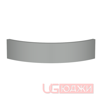 Цоколь полукруглый Эмаль Матовая R300х100мм