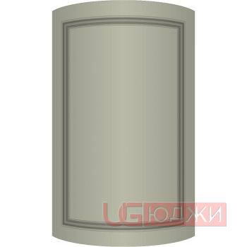 Фасад Эмаль Матовая 19мм Престиж Классика 73 полукруглый R300 высота 357-716мм