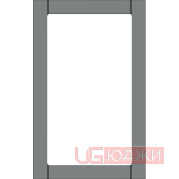 Фасад Эмаль Матовая 19мм Стандарт 6 Витрина