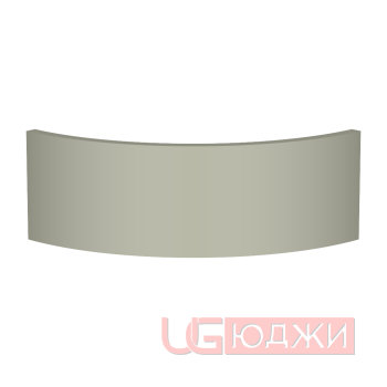 Цоколь полукруглый Эмаль Матовая R300х150мм
