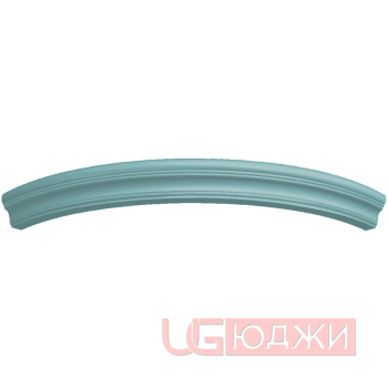 Карниз верхний полукруглый Эмаль Матовая R300х60мм