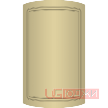 Фасад Эмаль Матовая 19мм Стандарт 1 полукруглый R300 высота 357-716мм