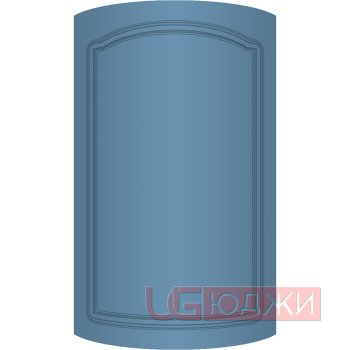 Фасад Эмаль Матовая 19мм Стандарт 3 полукруглый R300 высота 717-916мм
