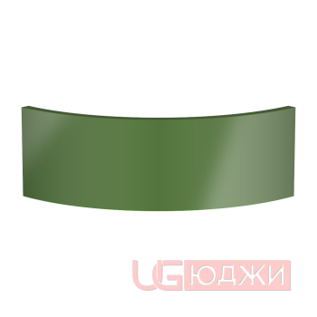 Цоколь полукруглый Эмаль Глянец R300х150мм