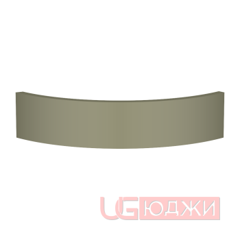 Цоколь полукруглый Эмаль Матовая R300х100мм