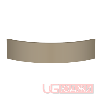 Цоколь полукруглый Эмаль Матовая R300х100мм
