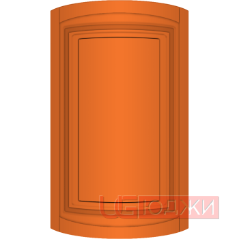 Фасад Эмаль Матовая 19мм Престиж Классика 66 полукруглый R300 высота 357-716мм