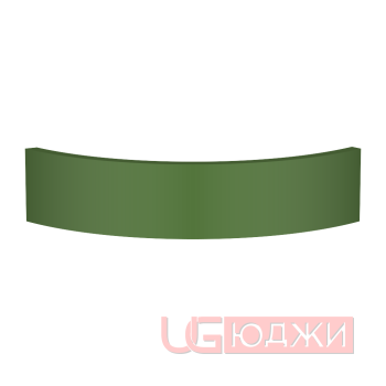 Цоколь полукруглый Эмаль Матовая R300х100мм