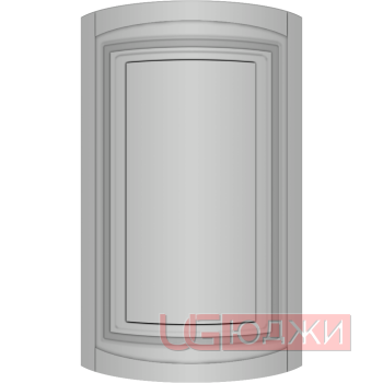 Фасад Эмаль Матовая 19мм Престиж Классика 66 полукруглый R300 высота 717-916мм