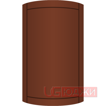 Фасад Эмаль Матовая 19мм Стандарт 6 полукруглый R300 высота 357-716мм