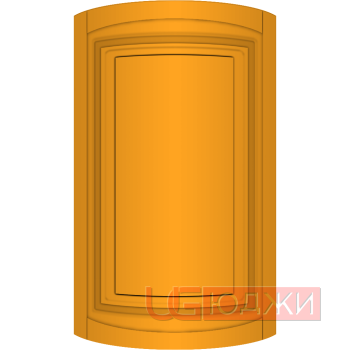 Фасад Эмаль Матовая 19мм Престиж Классика 66 полукруглый R300 высота 717-916мм
