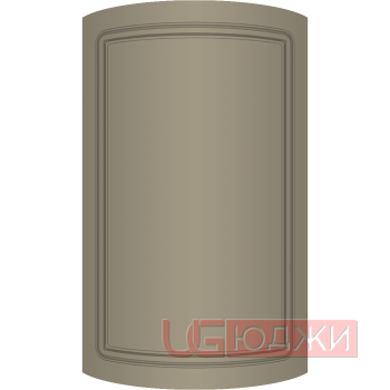 Фасад Эмаль Матовая 19мм Стандарт 1 полукруглый R300 высота 717-916мм