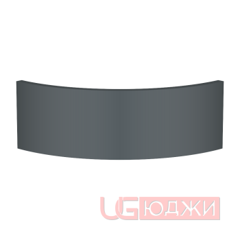 Цоколь полукруглый Эмаль Матовая R300х150мм