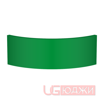 Цоколь полукруглый Эмаль Матовая R300х150мм