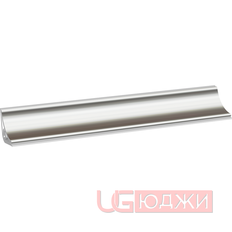 Плинтус для столешниц LB-15 3,0м 610 алюминий (/001)