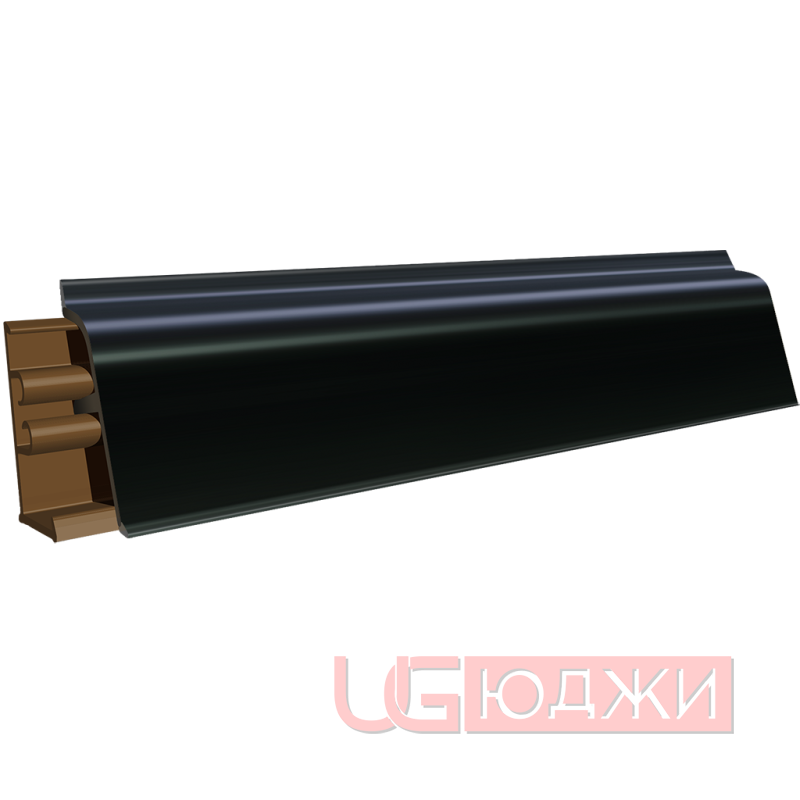 Плинтус для столешниц LB-38 3,0м 6051 Чёрный матовый (961м, 1021т/459)