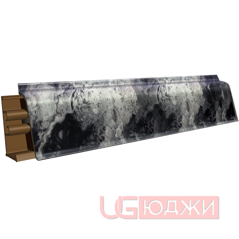 Плинтус для столешниц LB-38 3,0м 6168 Мрамор бергамо (3057г/380)