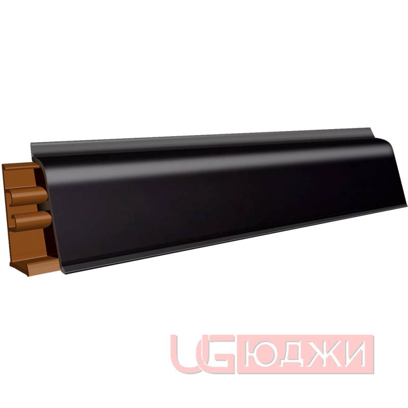 Плинтус для столешниц LB-38 3,0м 619 Чёрный глянец (811г/459)