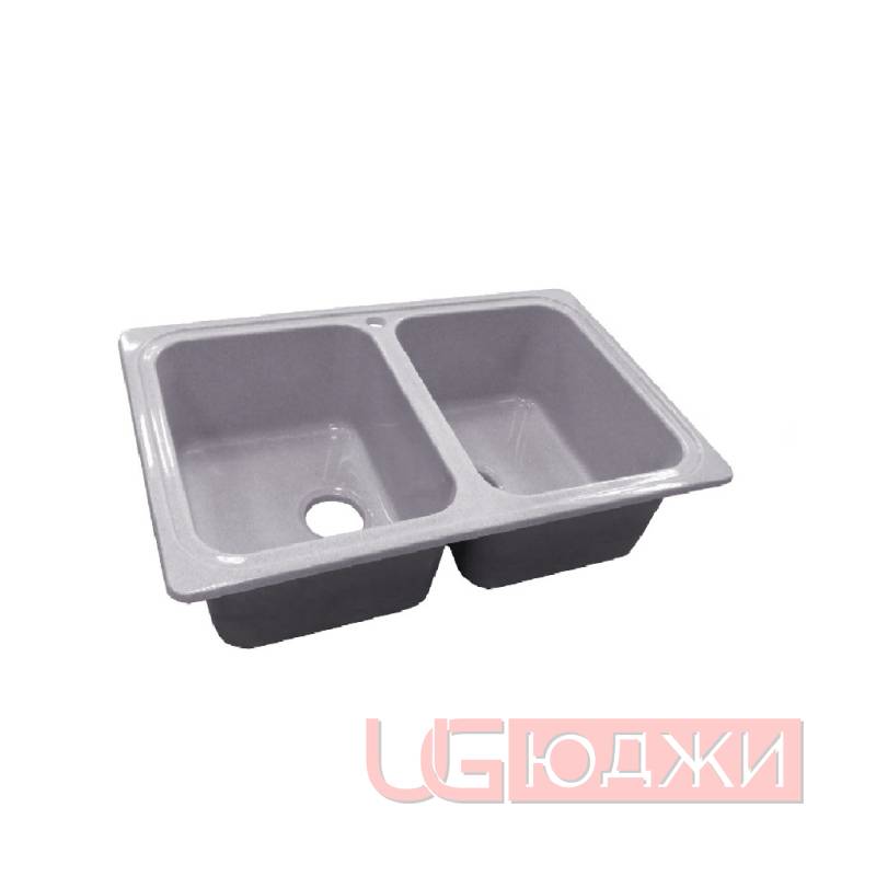 Мойка Cosmos Аполлион 780х500мм Туманный агат глянцевая