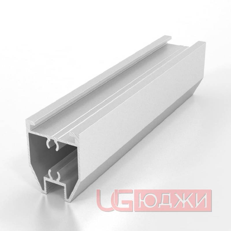 Горизонтальный верхний профиль Felix Хром матовый 6,0м