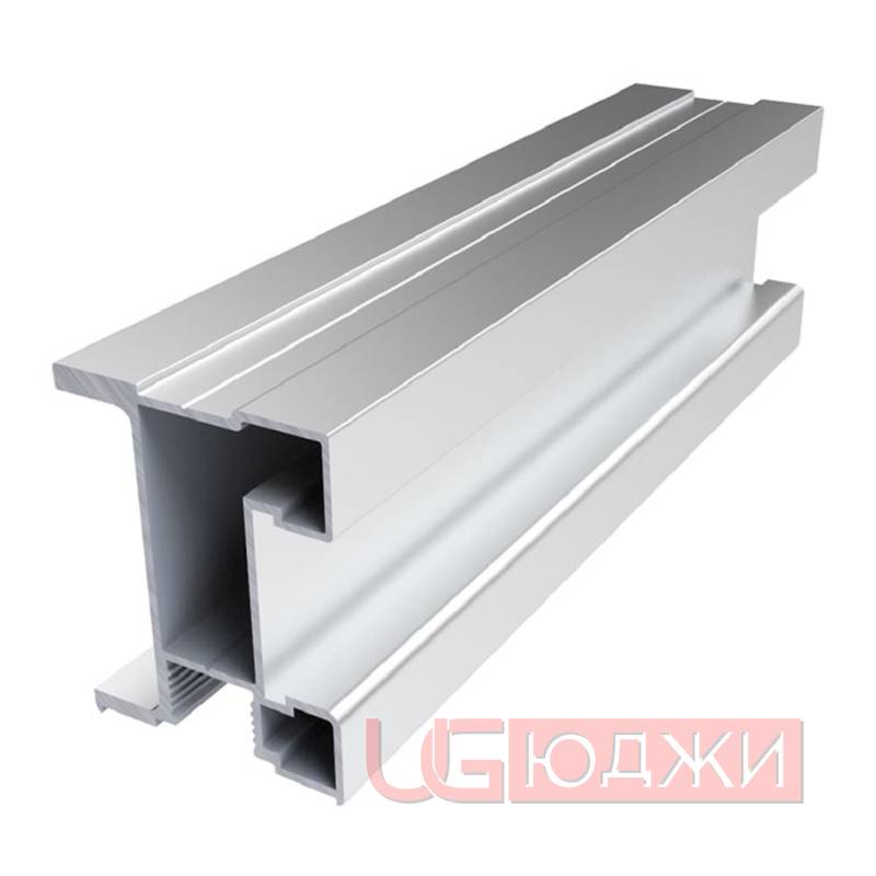 Профиль вертикальный "I" Премиал Хром матовый 5,4м
