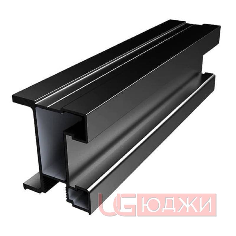 Профиль вертикальный "I" Премиал Чёрный муар 5,4м