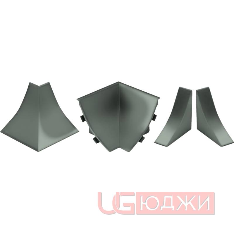 Комплект заглушек LB-23 611, Алюминий сатин