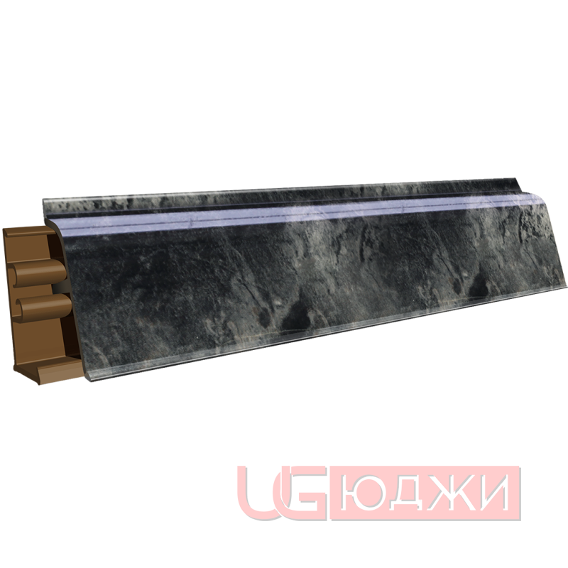 Плинтус для столешниц LB-38 3,0м 6169 Мрамор берагамо тёмный (3057г/459)