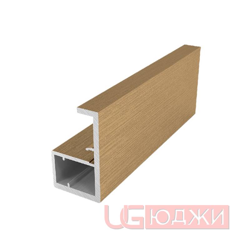 Профиль-ручка рамочная Con Bisagras MANTO 3,0м, Золото браш