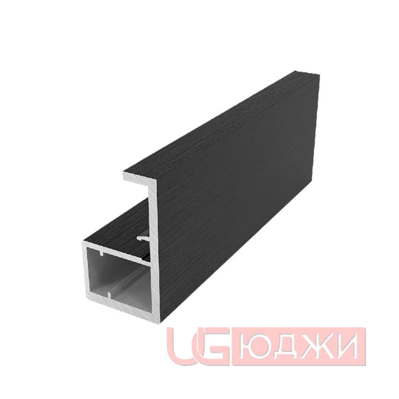 Профиль-ручка рамочная Con Bisagras MANTO 3,0м, Чёрный браш